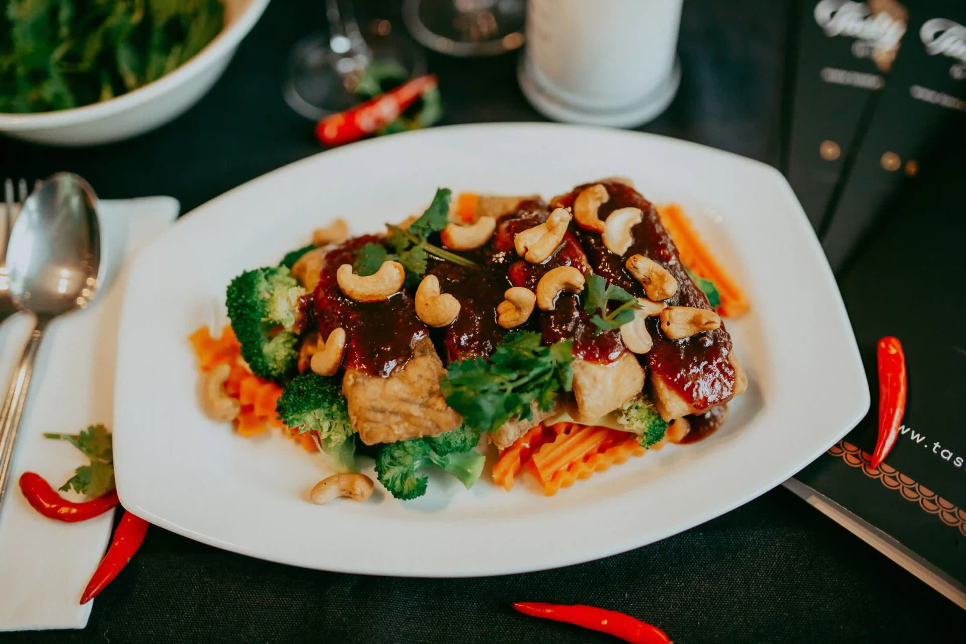 Fresh Thai fish dish at Tasty Thai Robina restaurant